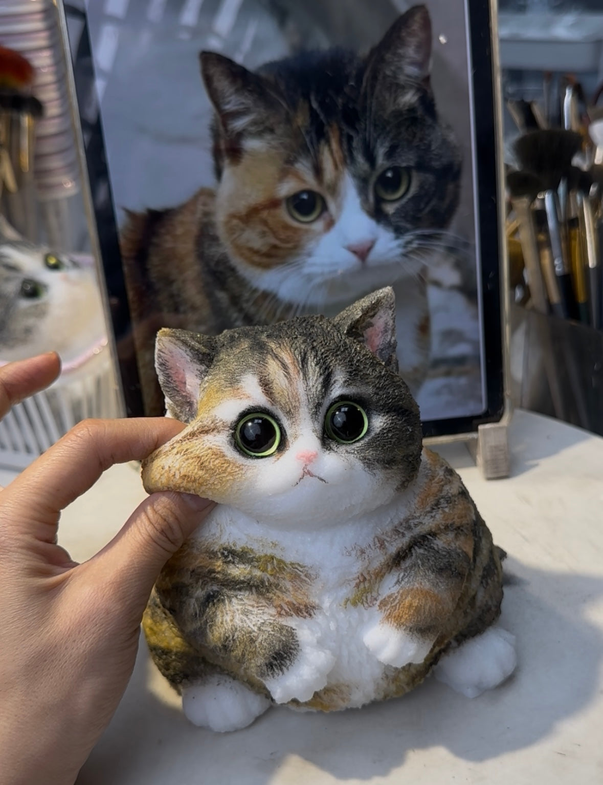 A002: Customized Chubby Big Size Silicone Cat ----'chat' icon on the left bottom to send photos to us