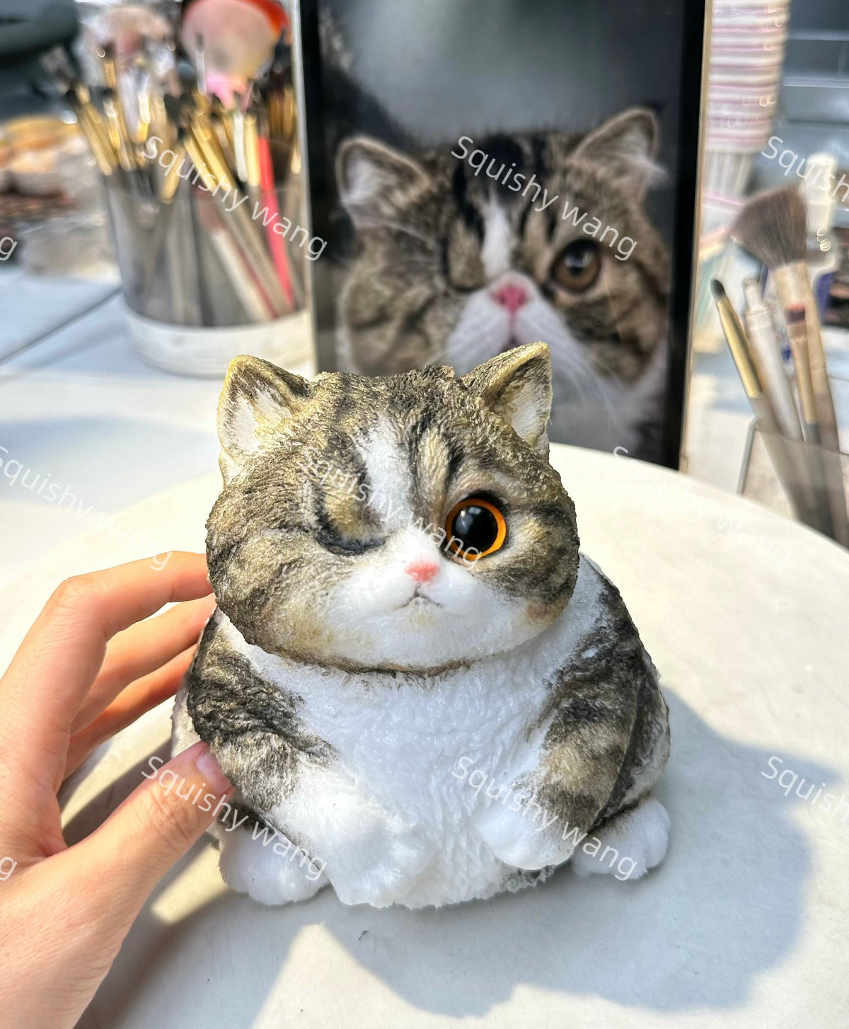 A002: Customized Chubby Big Size Silicone Cat ----'chat' icon on the left bottom to send photos to us