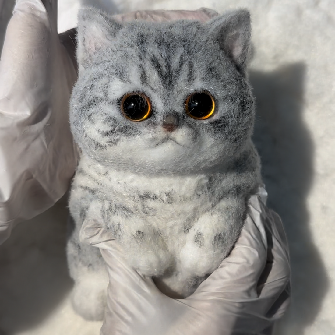A01:Chubby Gray Tabby Squishy Cat