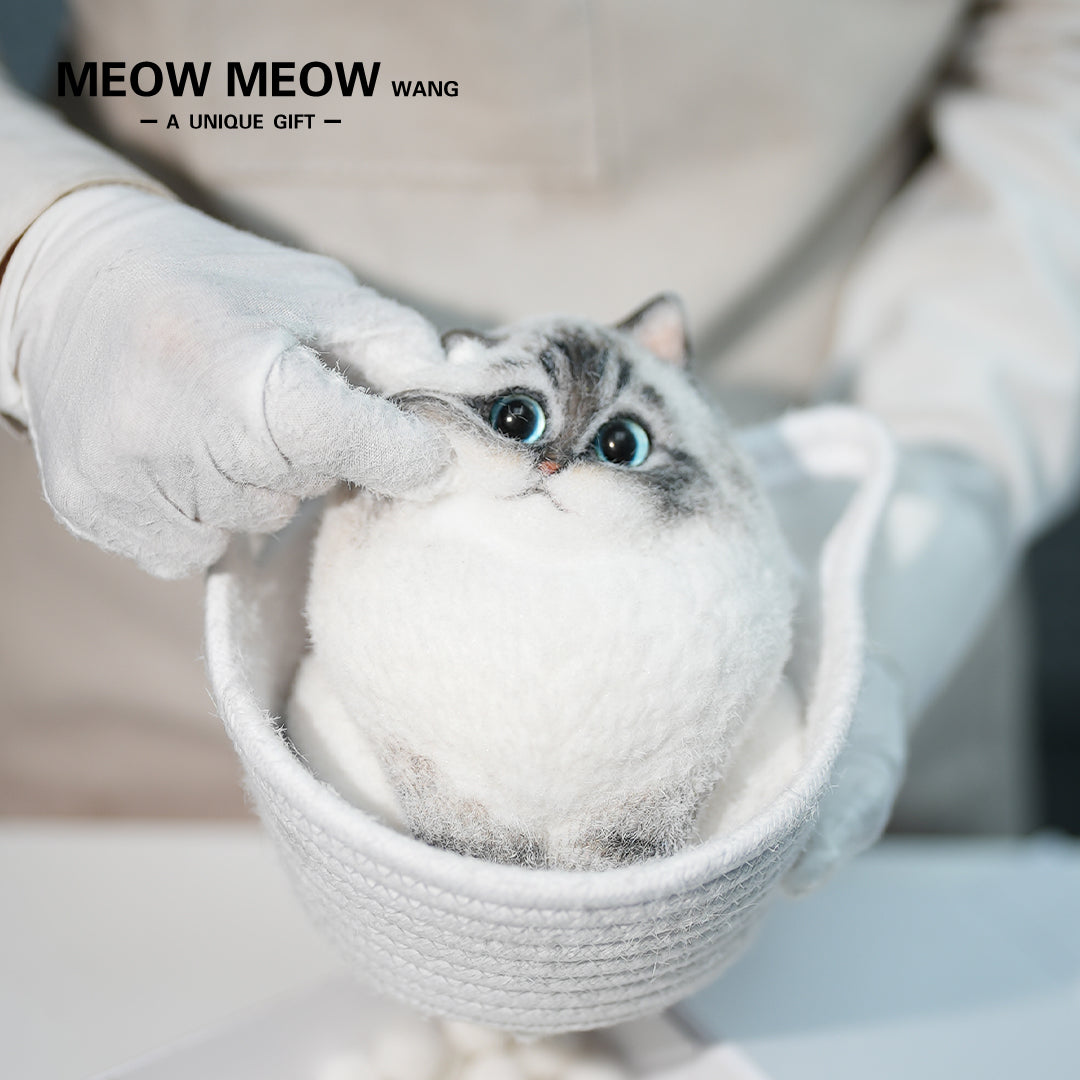 A19:A Cute Fat Cat Crouching Inside The Basket