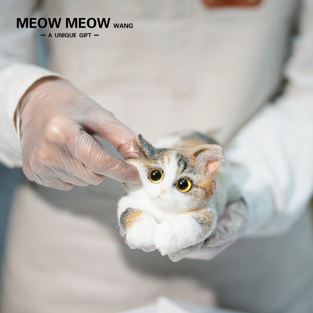 B25:A Crouching Calico Cat