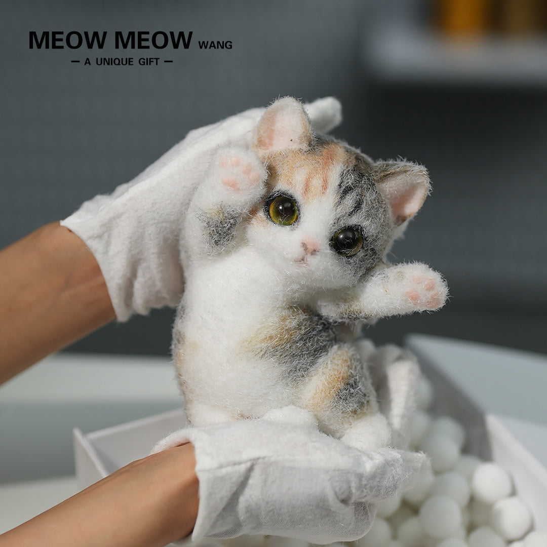 A04:Adorable Calico Squishy Cat Toy