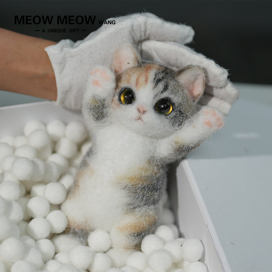 A04:Adorable Calico Squishy Cat Toy
