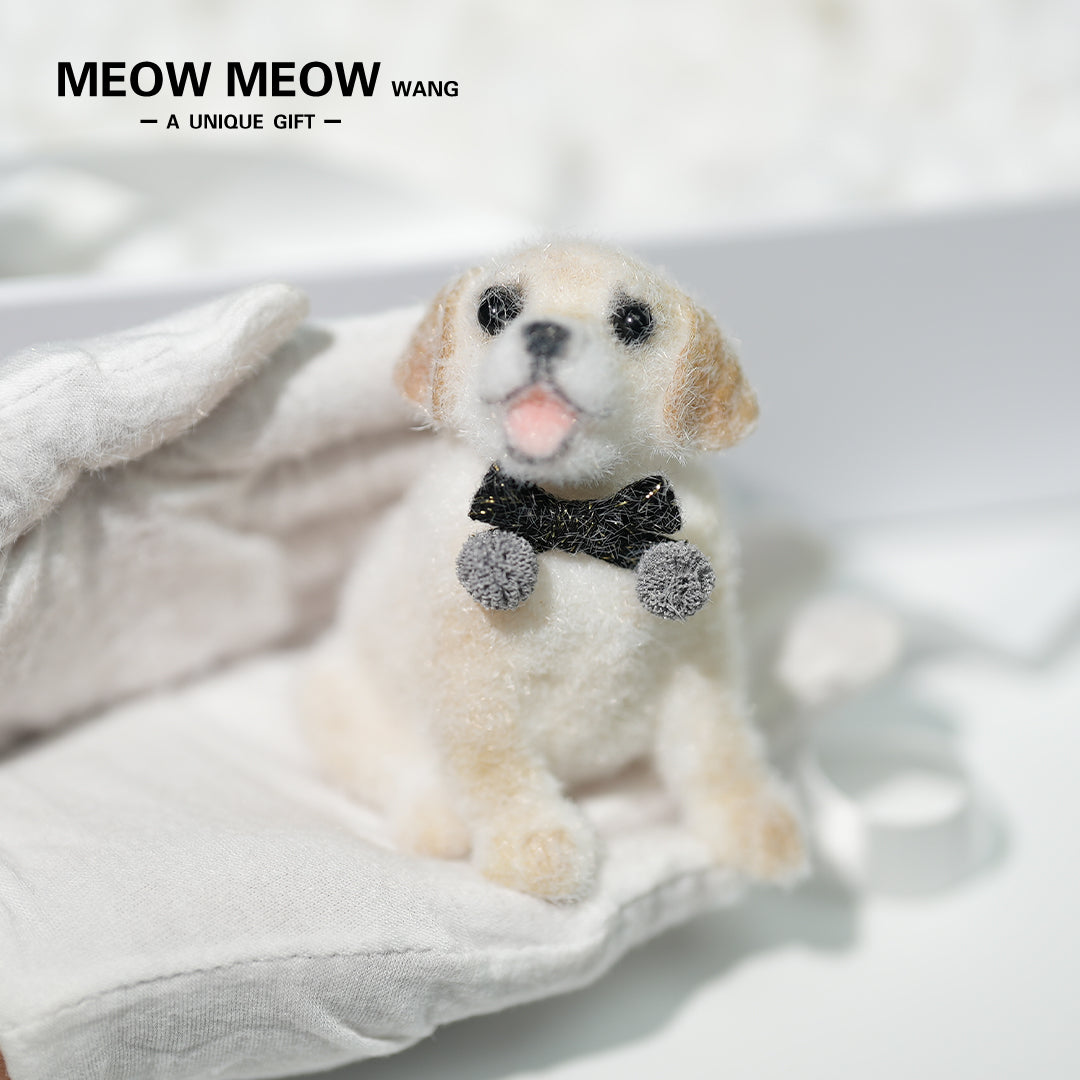 D03:Gentleman Labrador with A Black Bow