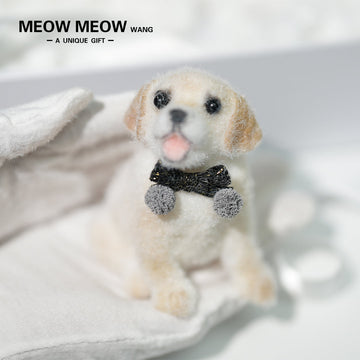 D03:Gentleman Labrador with A Black Bow
