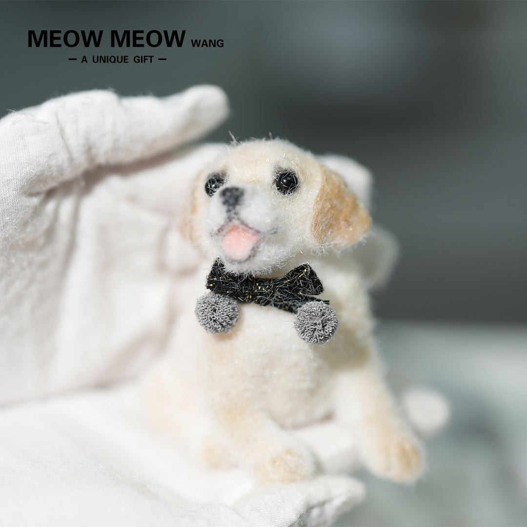 D03:Gentleman Labrador with A Black Bow