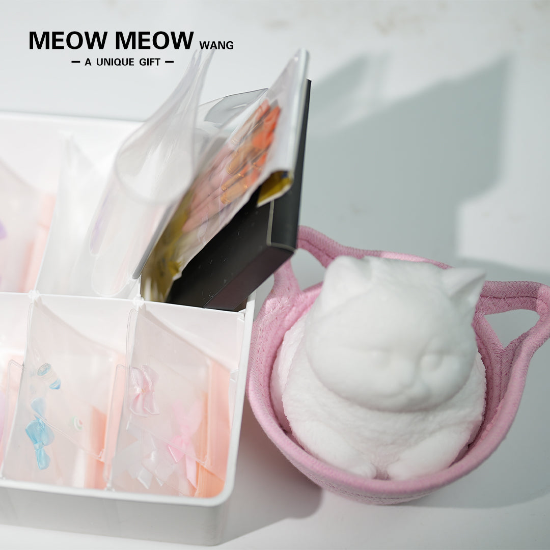 A15: The DIY Kit of Chubby Squishy Cat(48 items included)