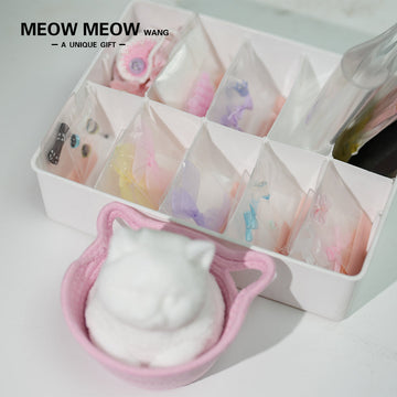A15: The DIY Kit of Chubby Squishy Cat(48 items included)