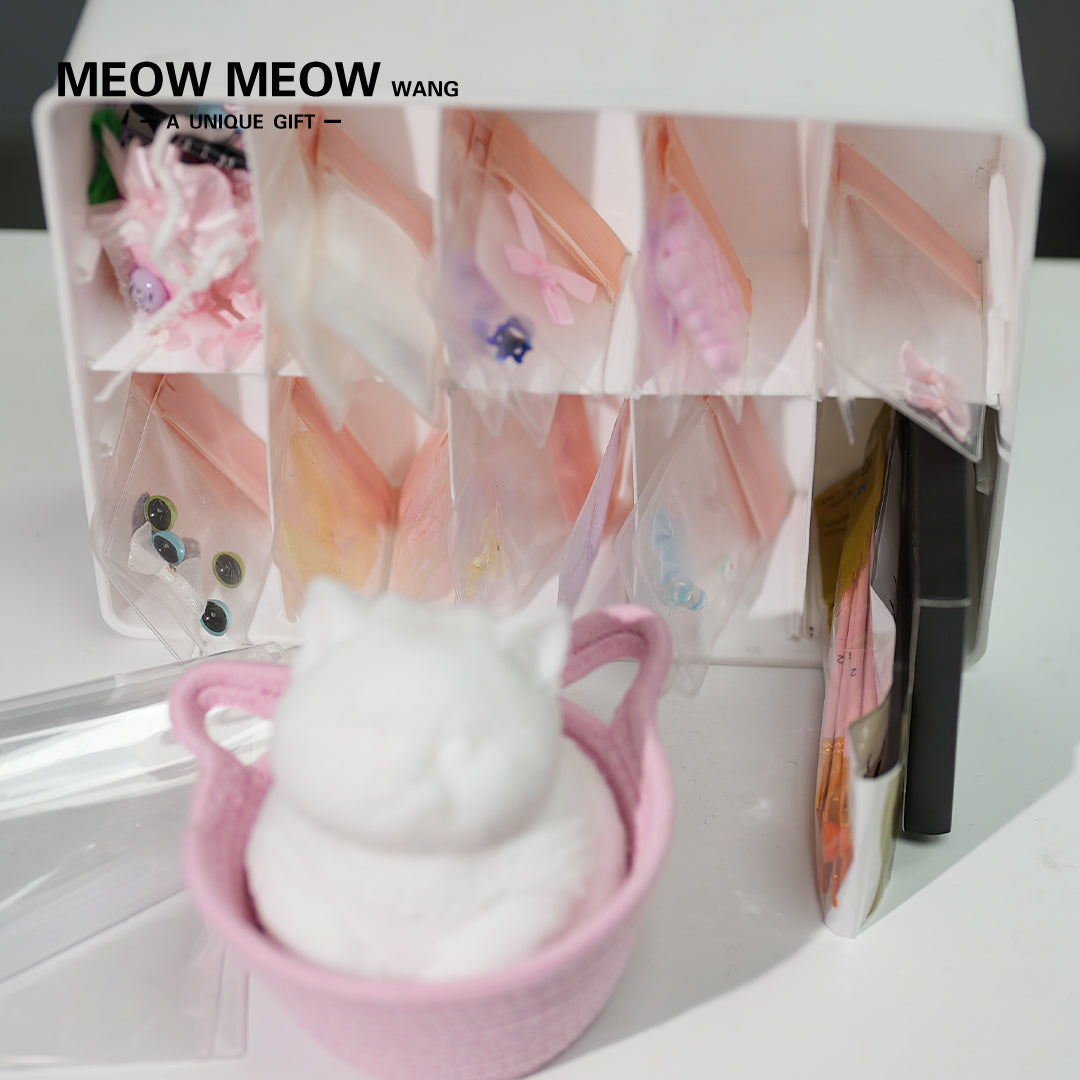 A15: The DIY Kit of Chubby Squishy Cat(48 items included)