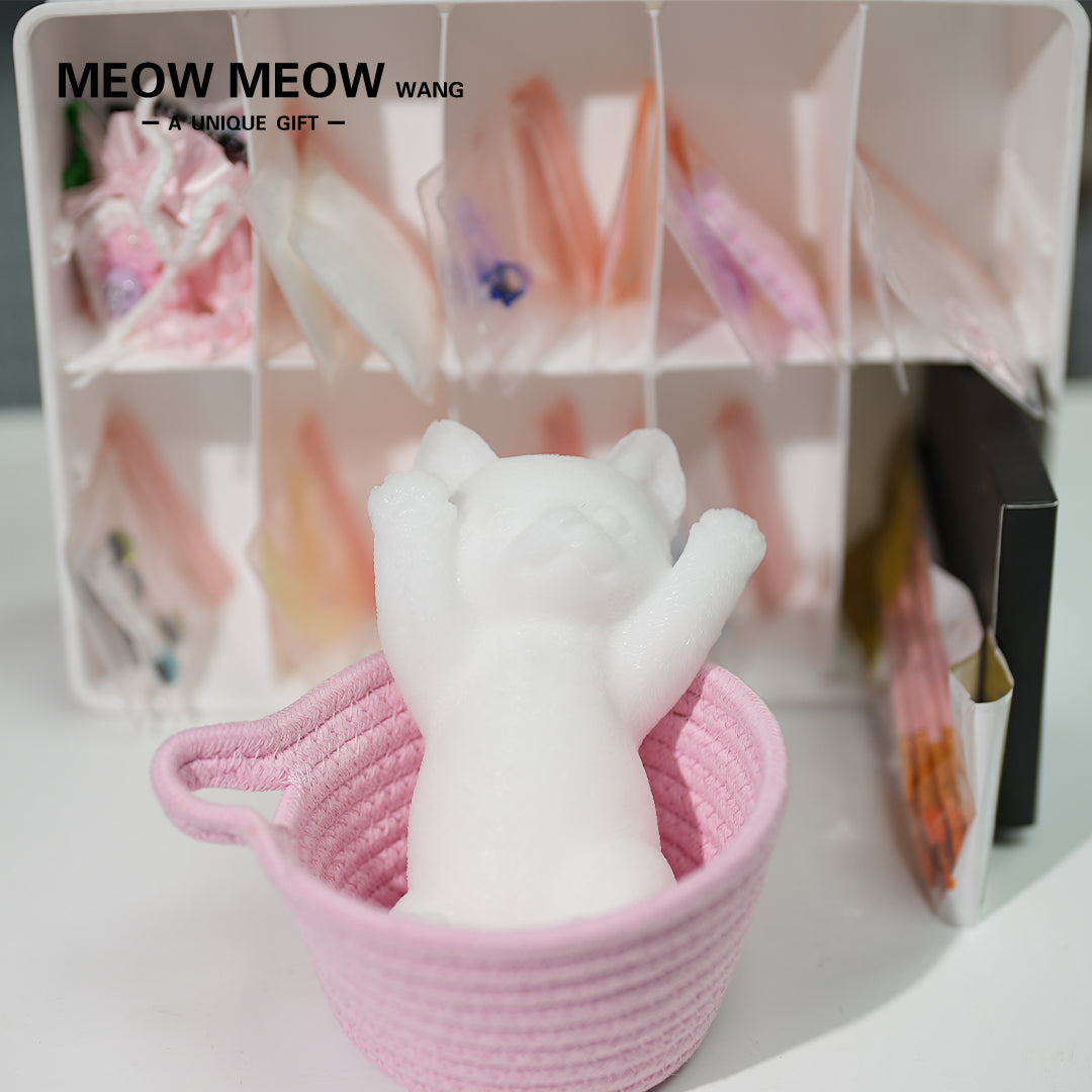 A16: The DIY Kit of Slim Squishy Cat (48items included)